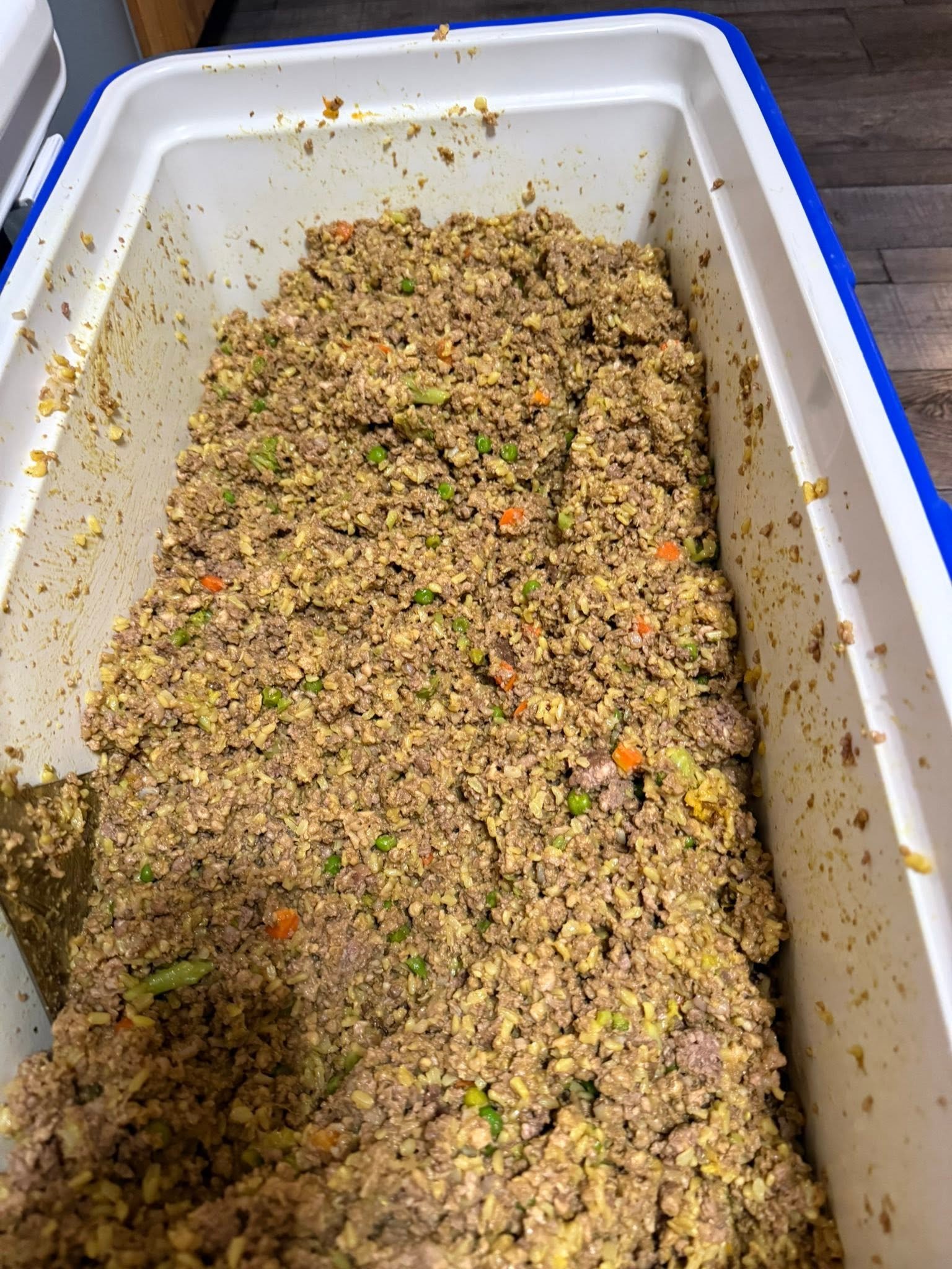 Chicken, Brown Rice and Vegetable Dog Food: Batch Preparation