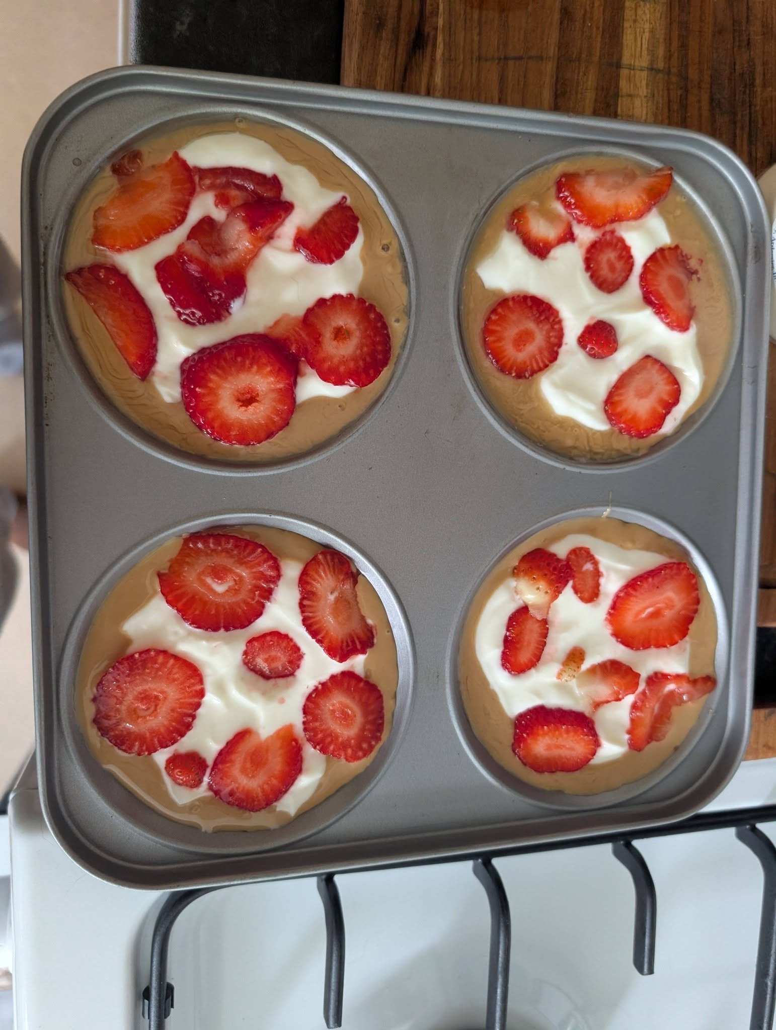 Peanut Butter, Yogurt and Strawberry Dog Treats