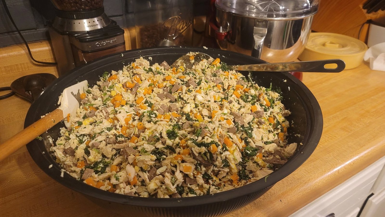Homemade Chicken and Vegetable Dog Food