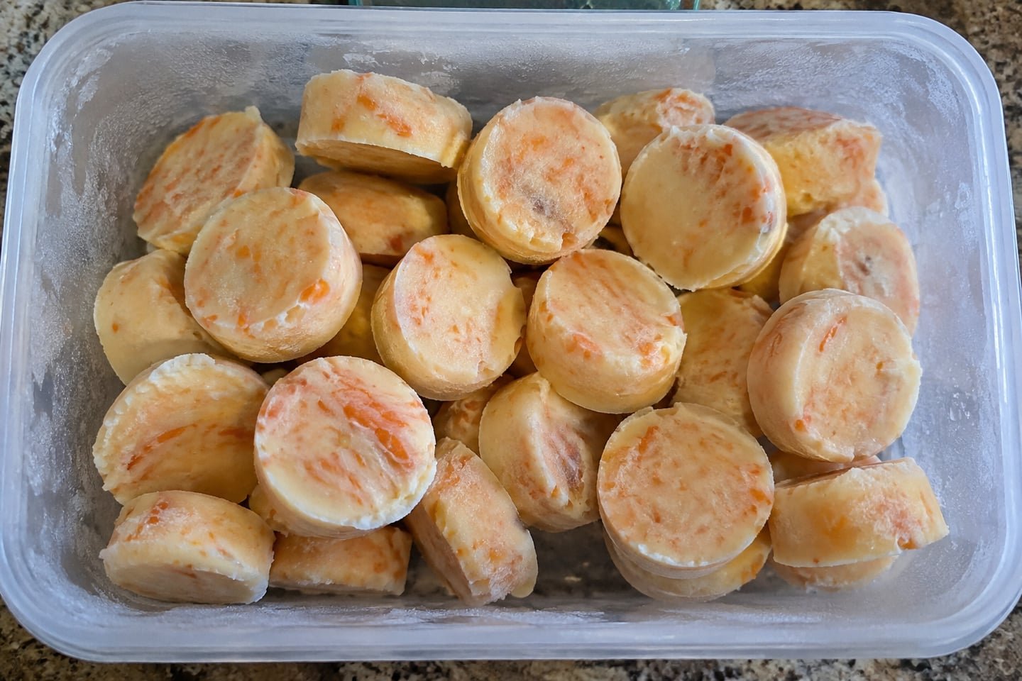 Apple and Carrot Yogurt Freezer Bites