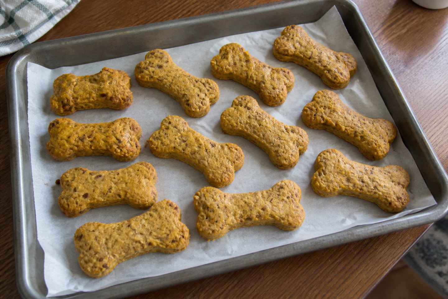 Banana Pumpkin and Flax Dog Treats