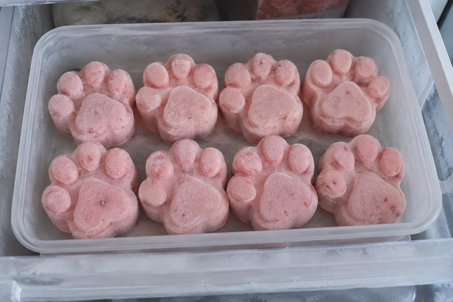 Strawberry Yogurt Frozen Dog Treats